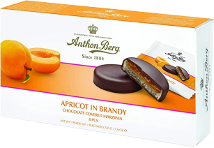 Anthon Berg Apricot in Brandy 220g 8pc