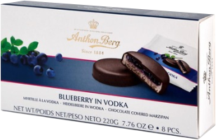Anthon Berg Blueberry in Vodka 220g 8pc