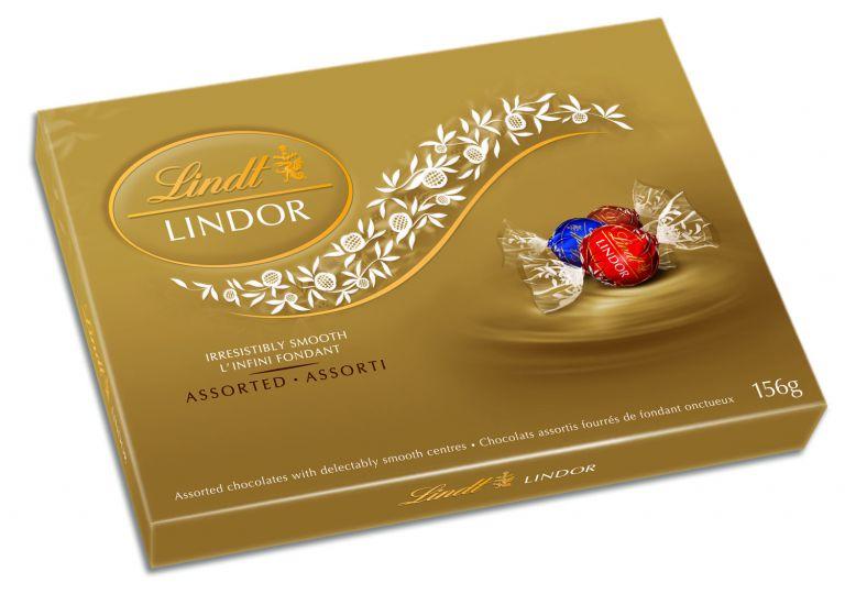 Lindor Assorted Smooth-Centred Chocolate Truffles 156g Box